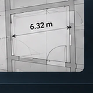 Dimensioned architectural drawing